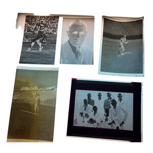 1930s Duke Football Photo Negatives Ace Parker Wallace Wade Coach Stadium
